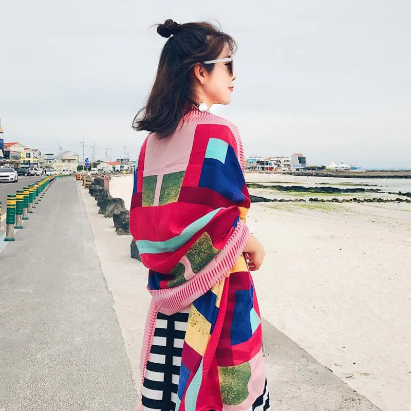 Fashion 90x180cm Twill Cotton Pareo: Your Versatile Beach Essential