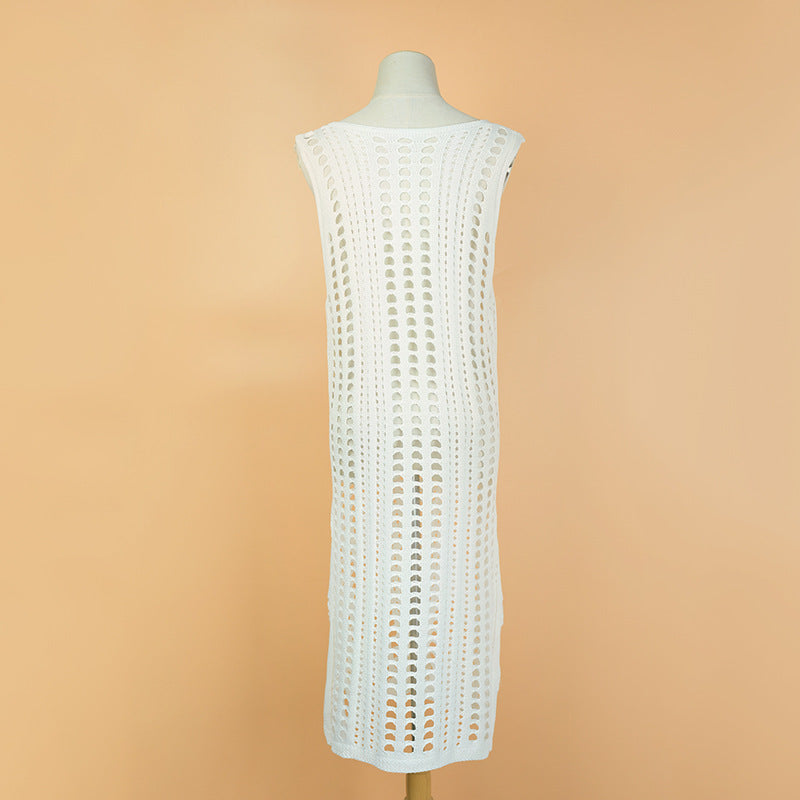 Sexy Fishnet Crochet Beach Cover-Up