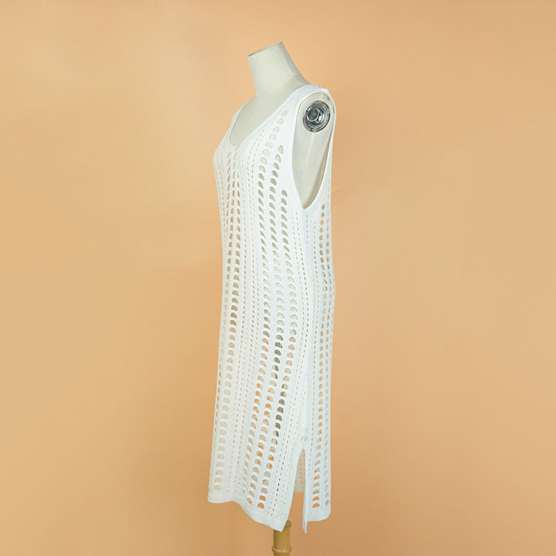 Sexy Fishnet Crochet Beach Cover-Up