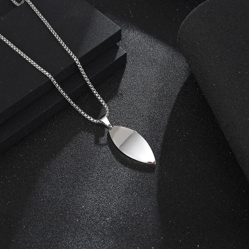 Ocean Waves Surfboard Necklace