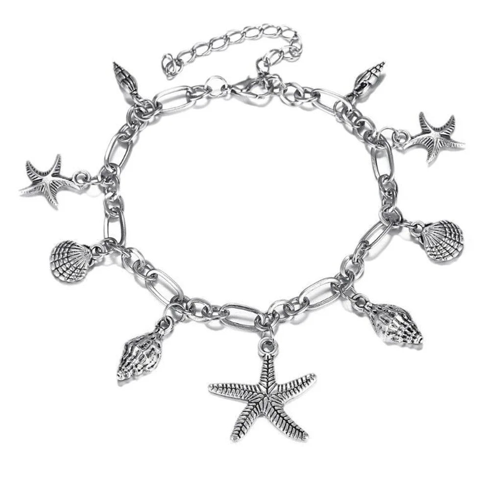 Handcrafted Starfish Ankle Bracelet, Beach Ready.