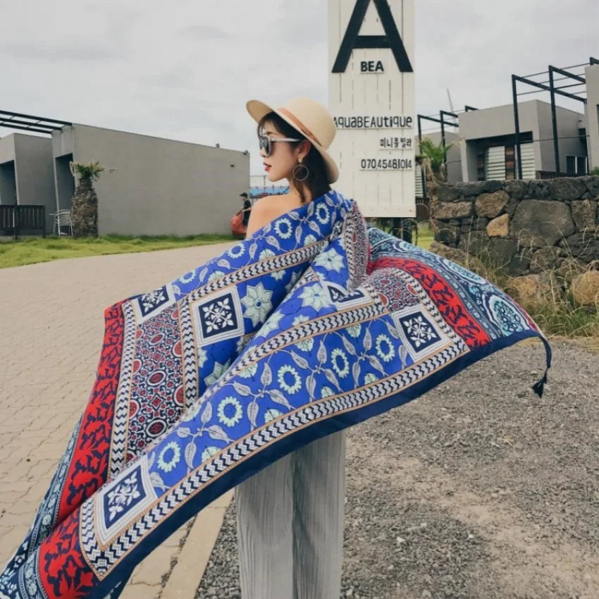 Fashion 90x180cm Twill Cotton Pareo: Your Versatile Beach Essential