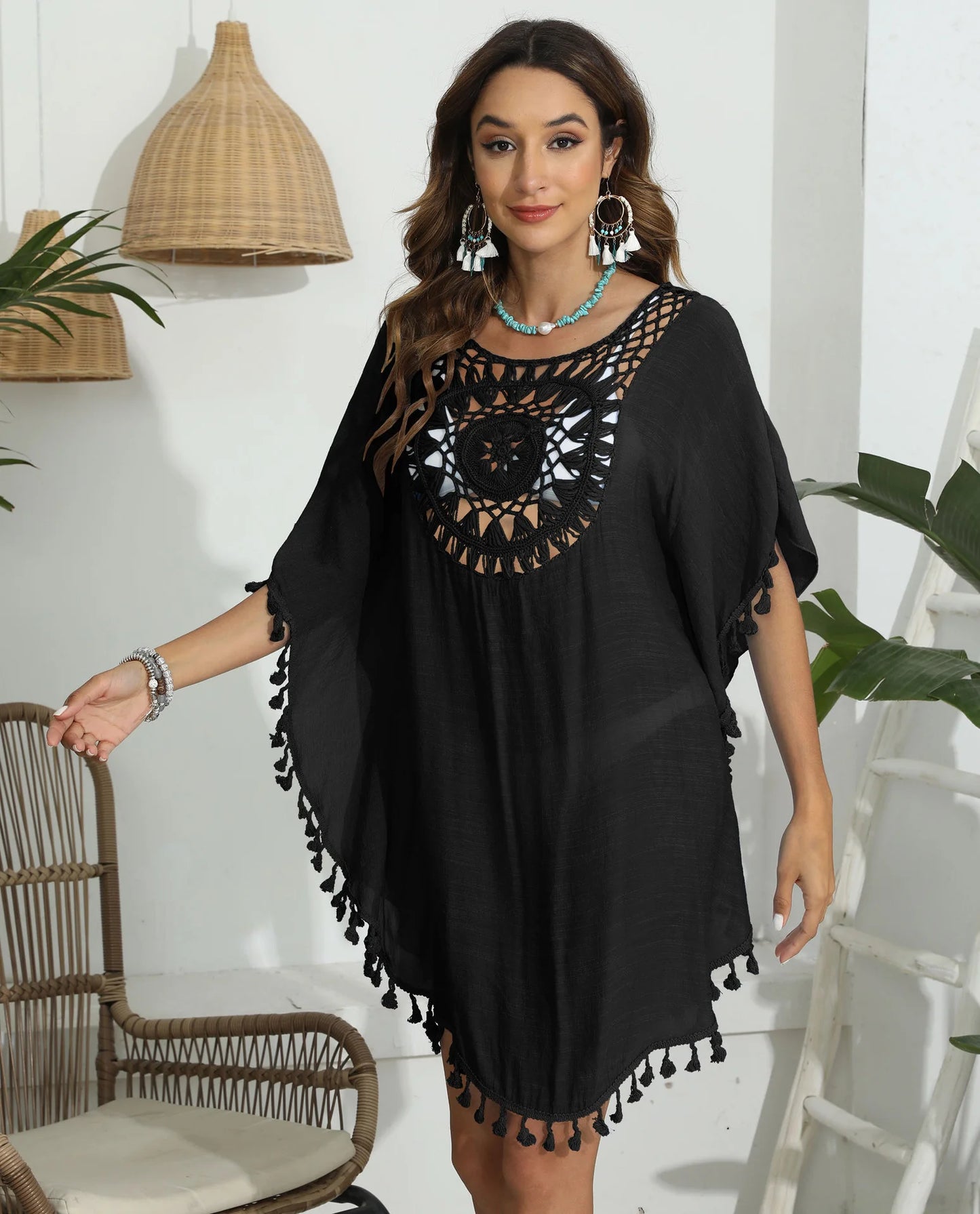 Crochet Bikini Cover-Up Dress: Chic & Sun-Ready