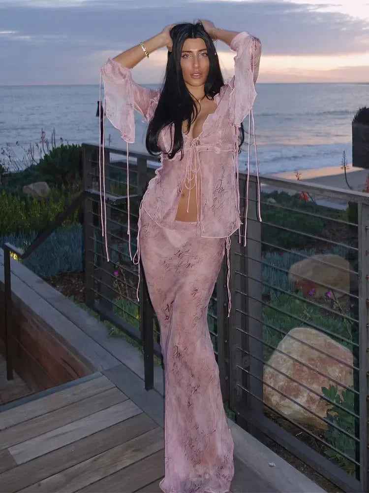 Style Two-Piece Bikini Cover-Up Set