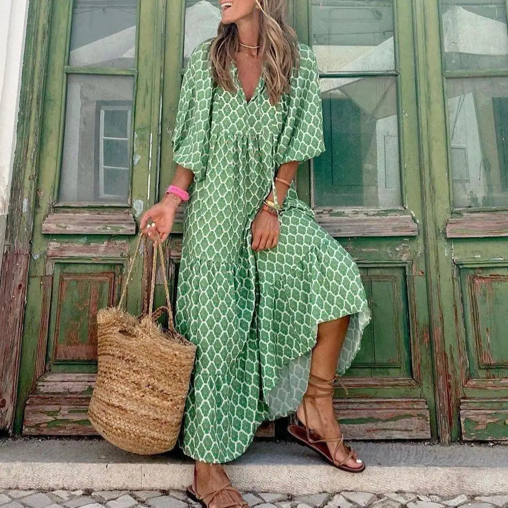 Fashion Print Boho Dress - Your New Summer Essential!