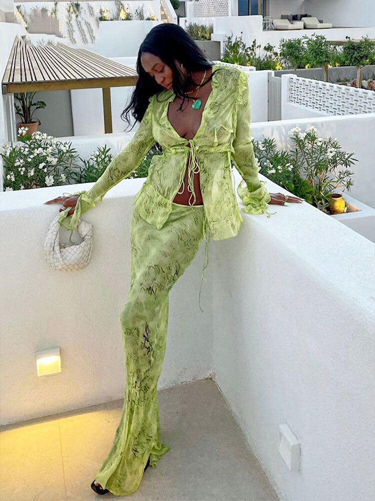 Style Two-Piece Bikini Cover-Up Set