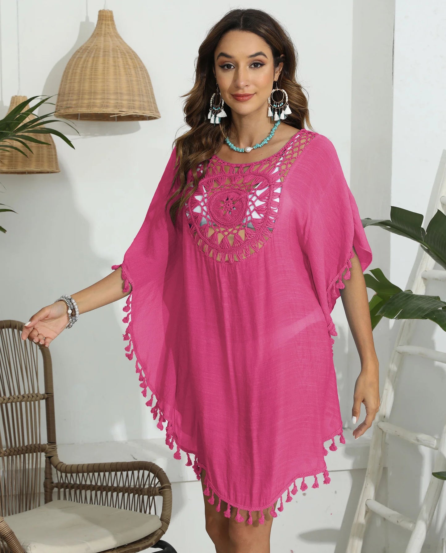 Crochet Bikini Cover-Up Dress: Chic & Sun-Ready
