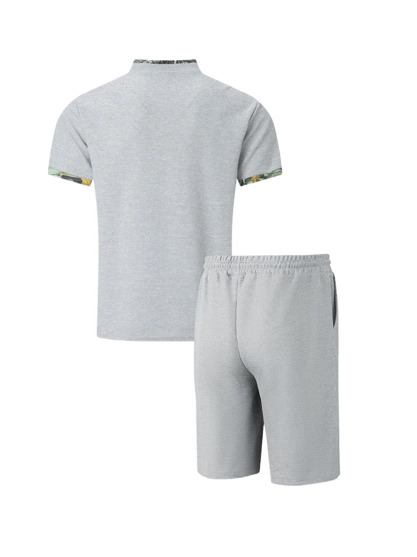 2025 Men's Waffle Zip-Up Summer Suit