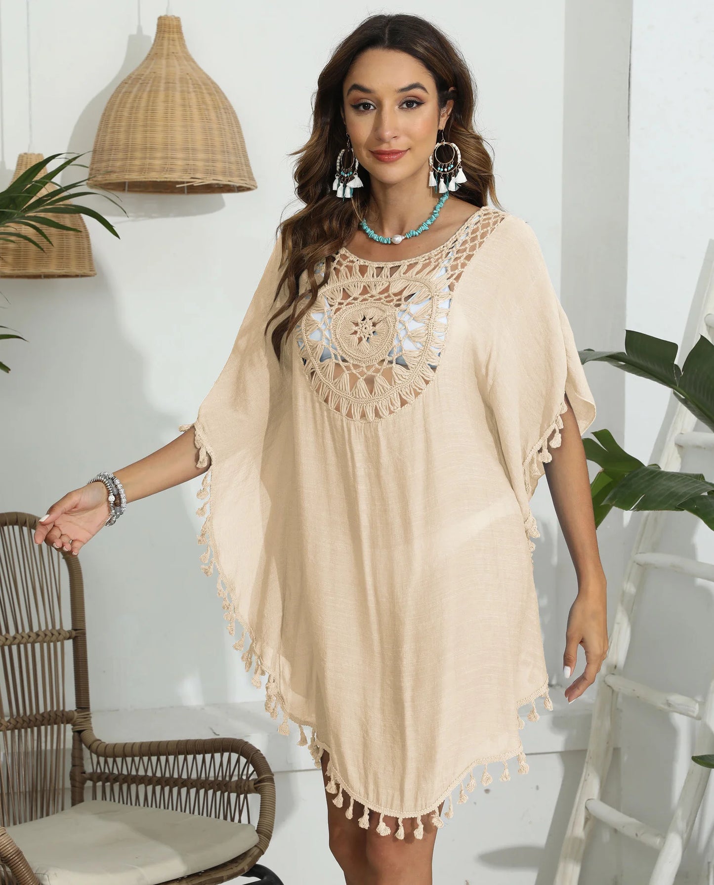 Crochet Bikini Cover-Up Dress: Chic & Sun-Ready