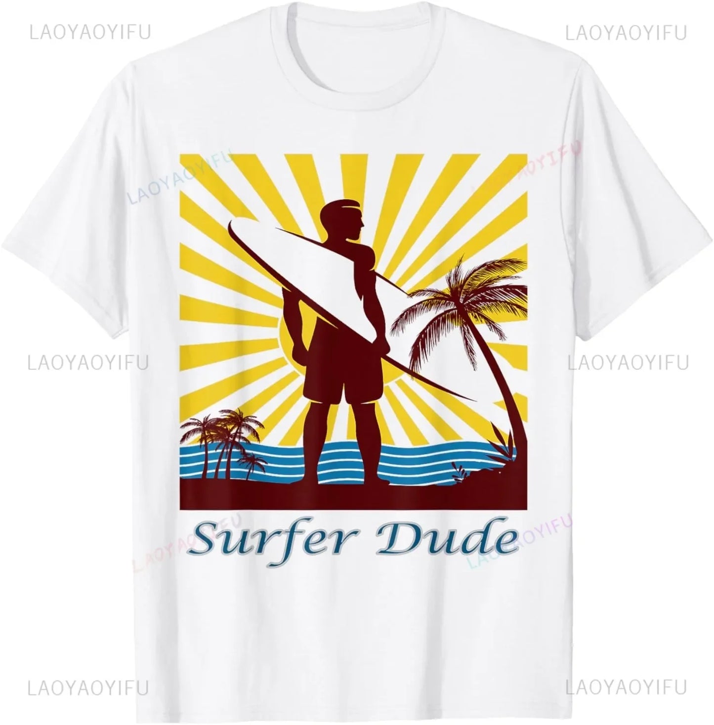 Drop Zone Men's Vintage Surfer Graphic Tee
