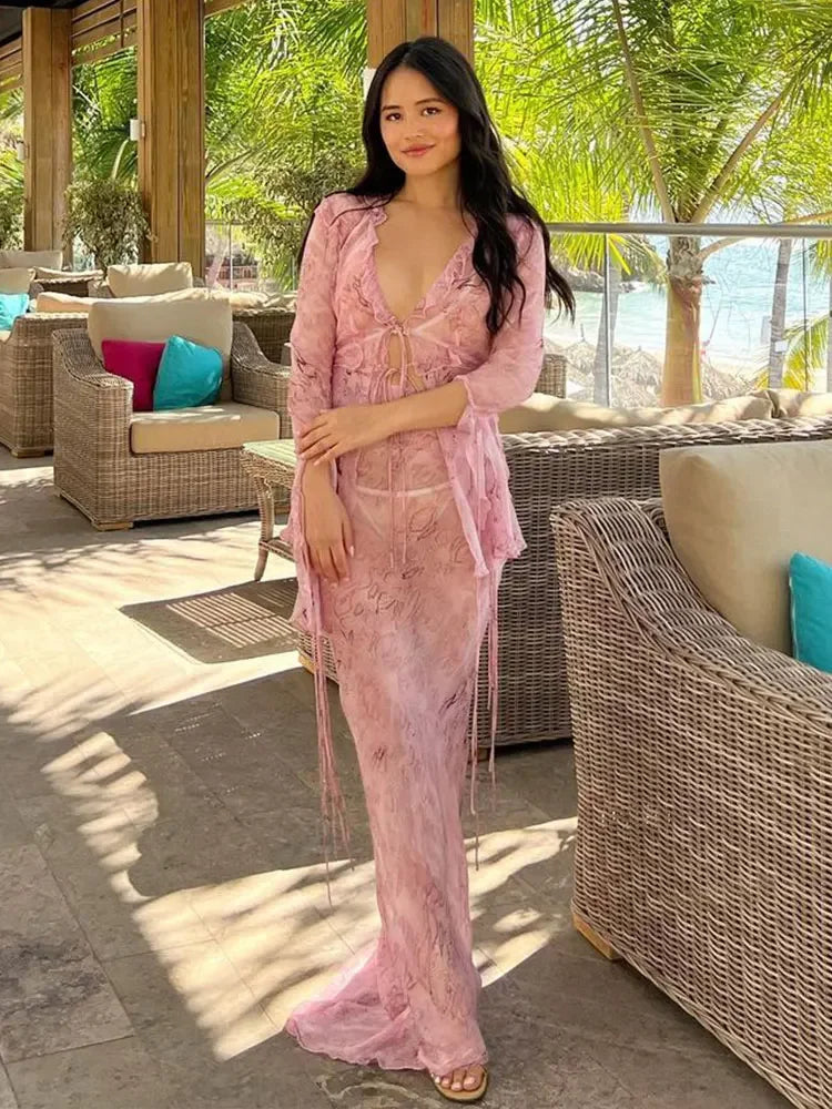 Style Two-Piece Bikini Cover-Up Set
