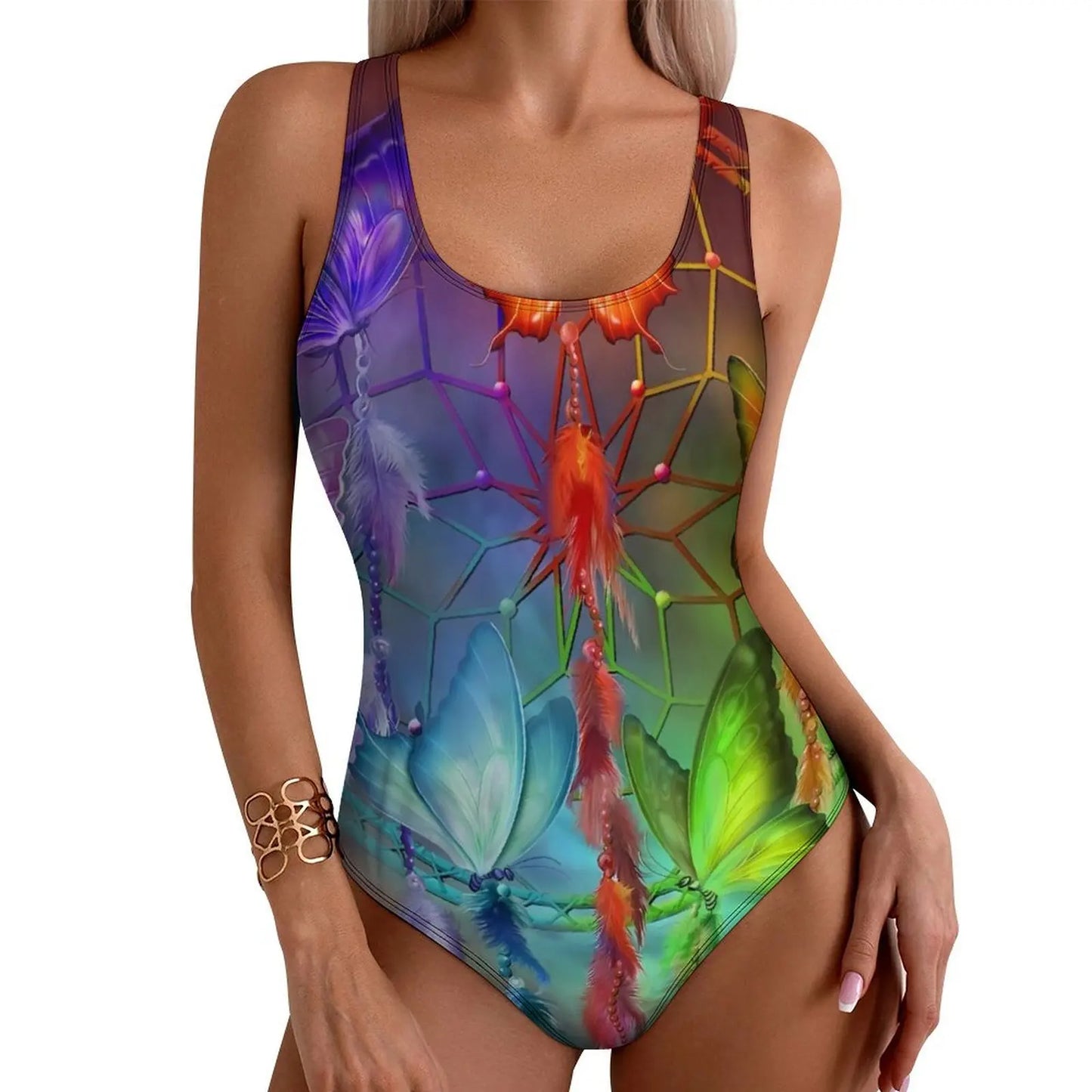 Unleash Your Inner Free Spirit: Owl Dream Catcher One-Piece!