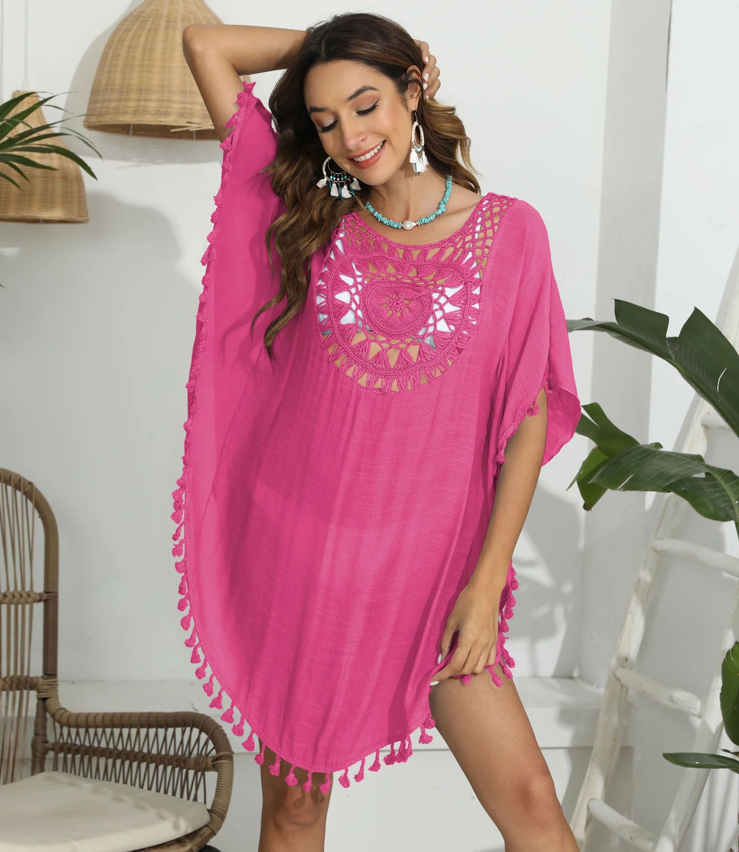 Crochet Bikini Cover-Up Dress: Chic & Sun-Ready