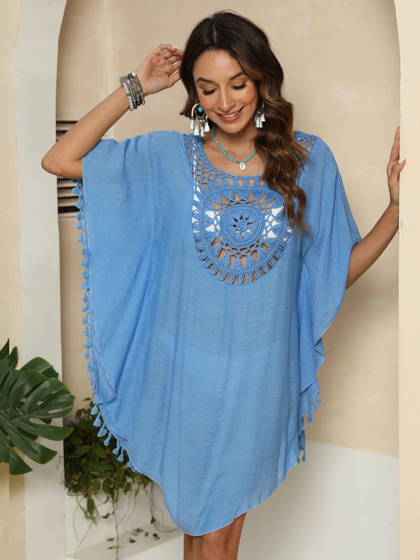 Crochet Bikini Cover-Up Dress: Chic & Sun-Ready