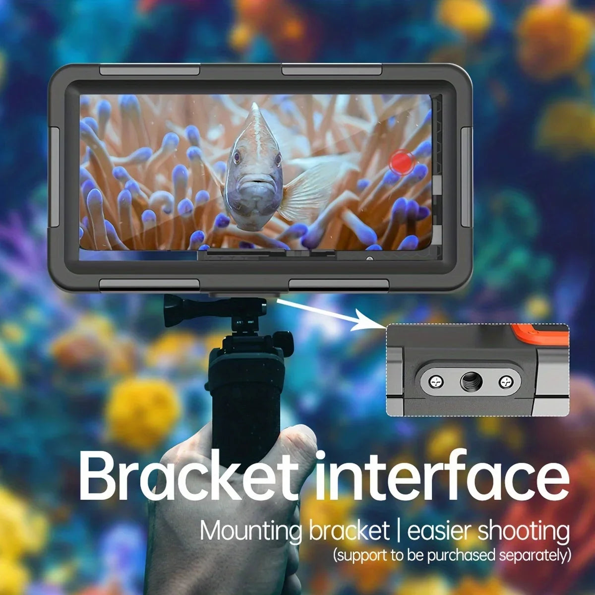 Luxury Dive Case: Capture stunning underwater photos at 50ft.