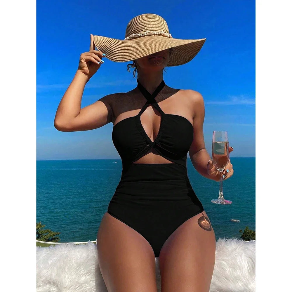 Trend Alert 2025: The Ultimate High-Waisted Drawstring Monokini!