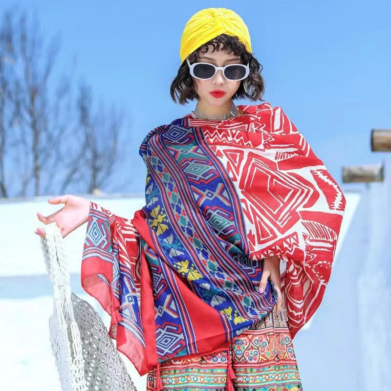 Fashion 90x180cm Twill Cotton Pareo: Your Versatile Beach Essential