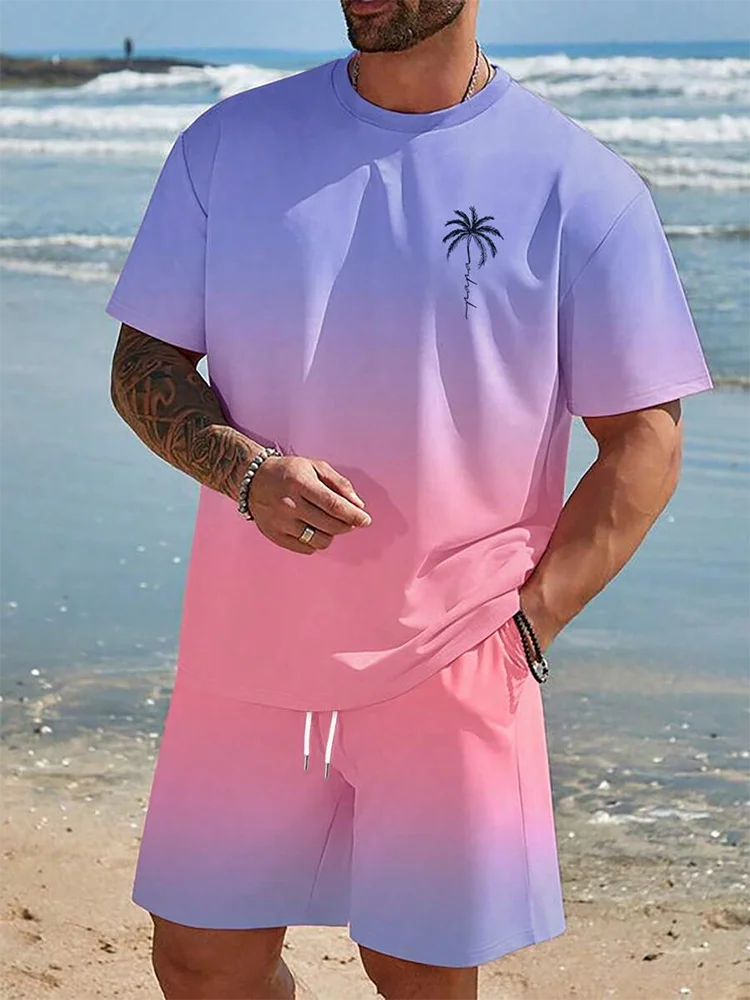 Men's Hawaiian Style Beach Suit: Casual & Stylish