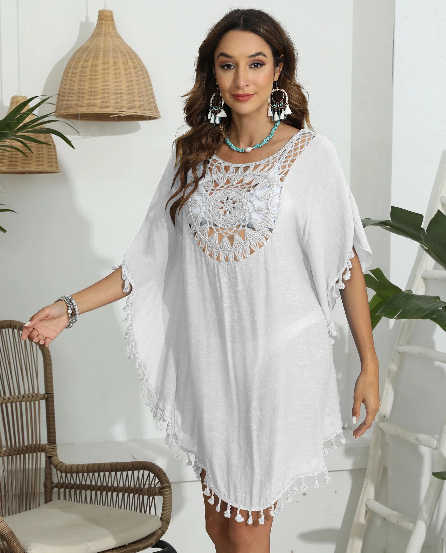 Crochet Bikini Cover-Up Dress: Chic & Sun-Ready