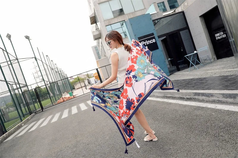 Fashion 90x180cm Twill Cotton Pareo: Your Versatile Beach Essential