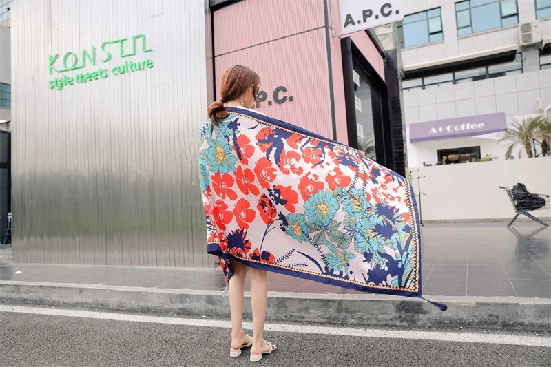 Fashion 90x180cm Twill Cotton Pareo: Your Versatile Beach Essential