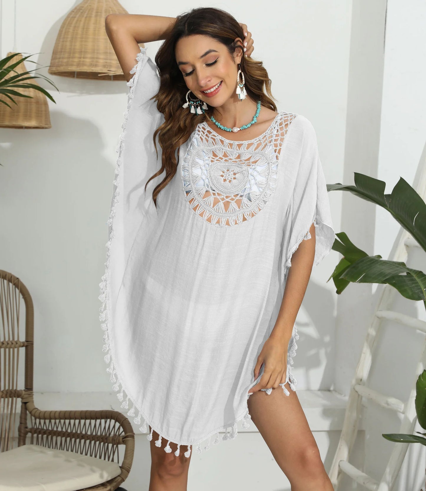 Crochet Bikini Cover-Up Dress: Chic & Sun-Ready