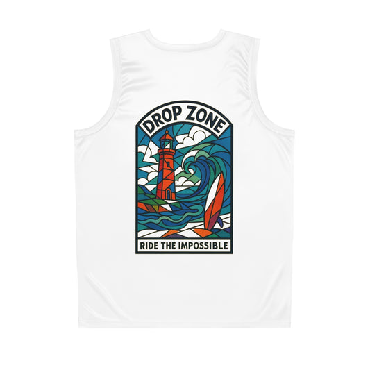 Ride the Impossible by Drop Zone Basketball Jersey - Perfect for Sports Lovers, Active Lifestyle, Summer Events, Gifts for Athletes, Youth Sportswear
