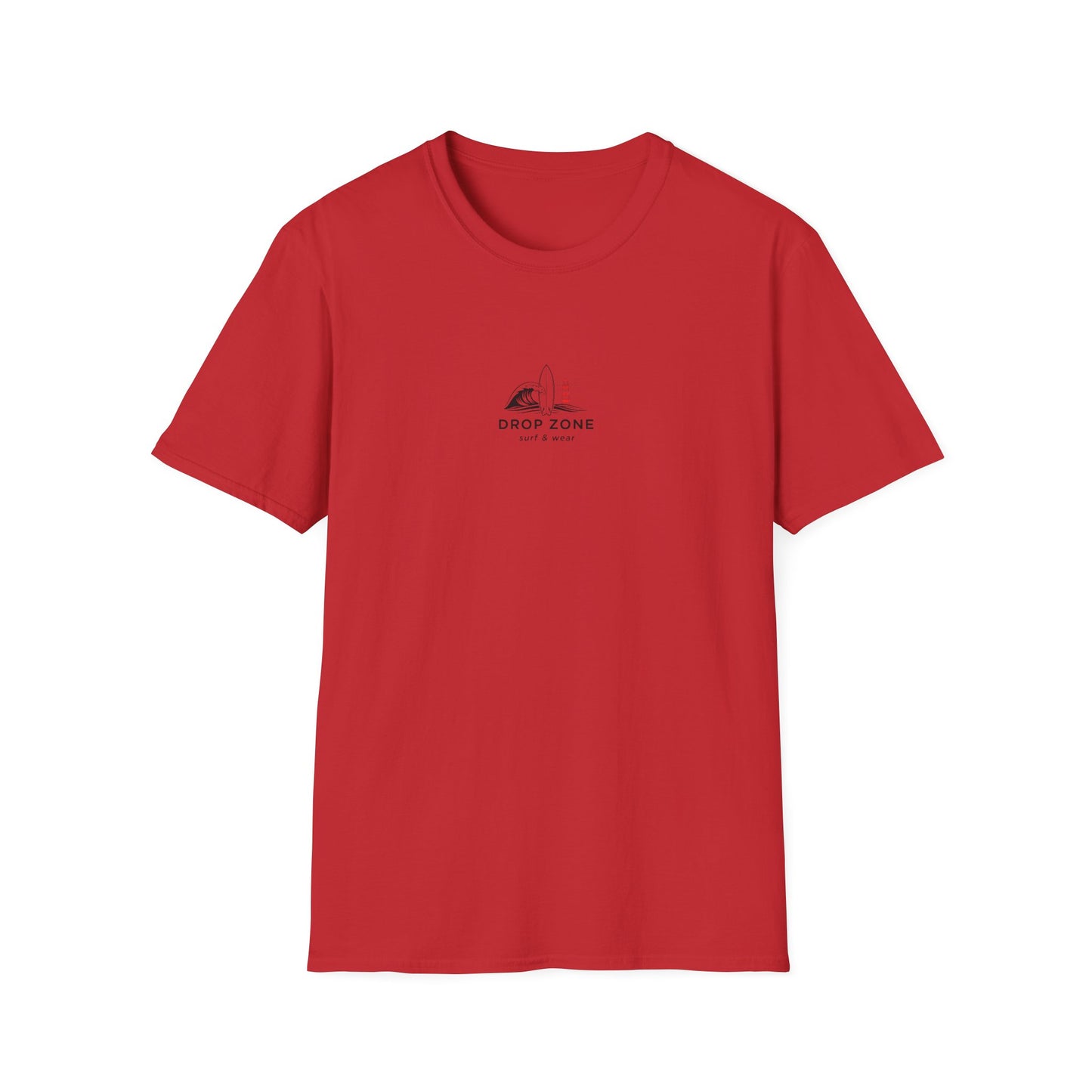 Drop Zone Picasso  Unisex Softstyle T-Shirt - Surfing, Beach Lovers, Summer Vibes, Vacation Wear, Ride the Impossible