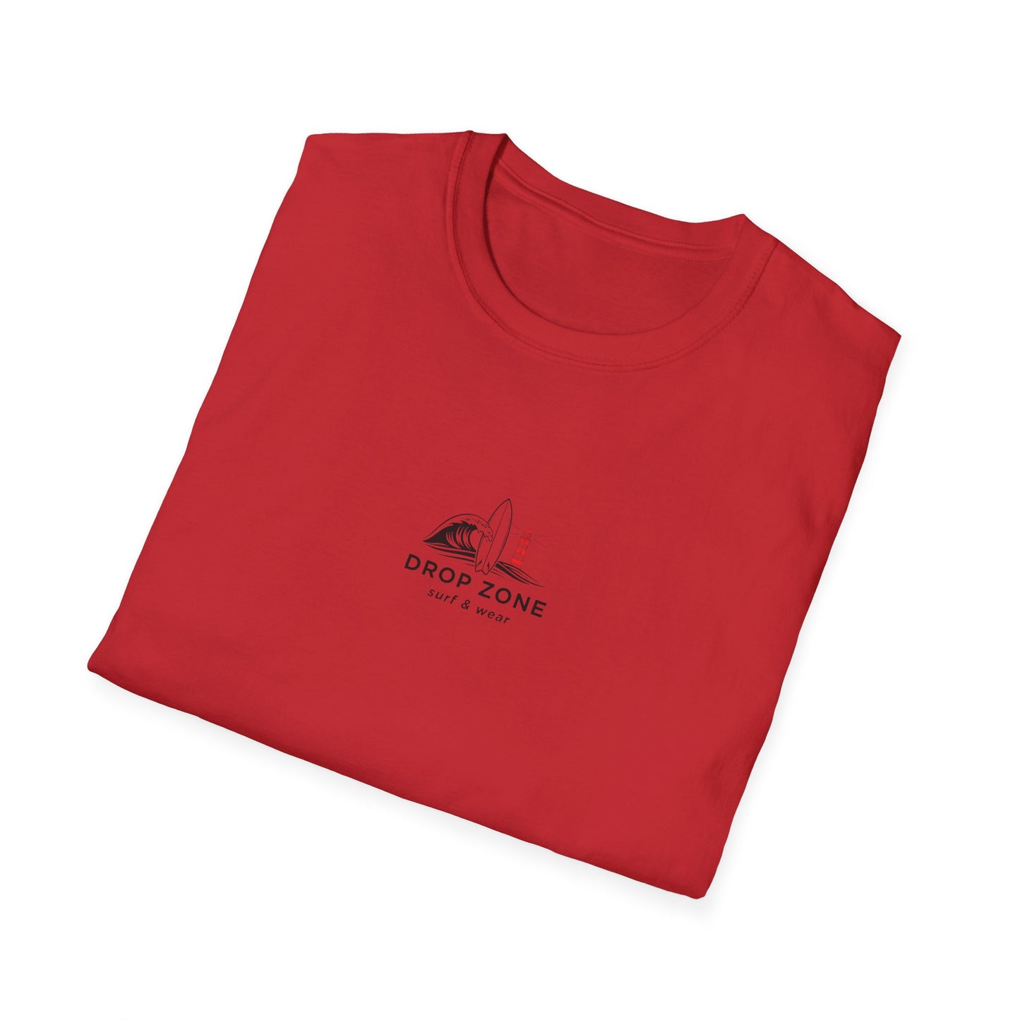 Drop Zone Picasso  Unisex Softstyle T-Shirt - Surfing, Beach Lovers, Summer Vibes, Vacation Wear, Ride the Impossible