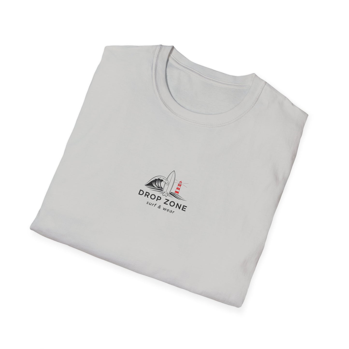 Drop Zone Picasso  Unisex Softstyle T-Shirt - Surfing, Beach Lovers, Summer Vibes, Vacation Wear, Ride the Impossible