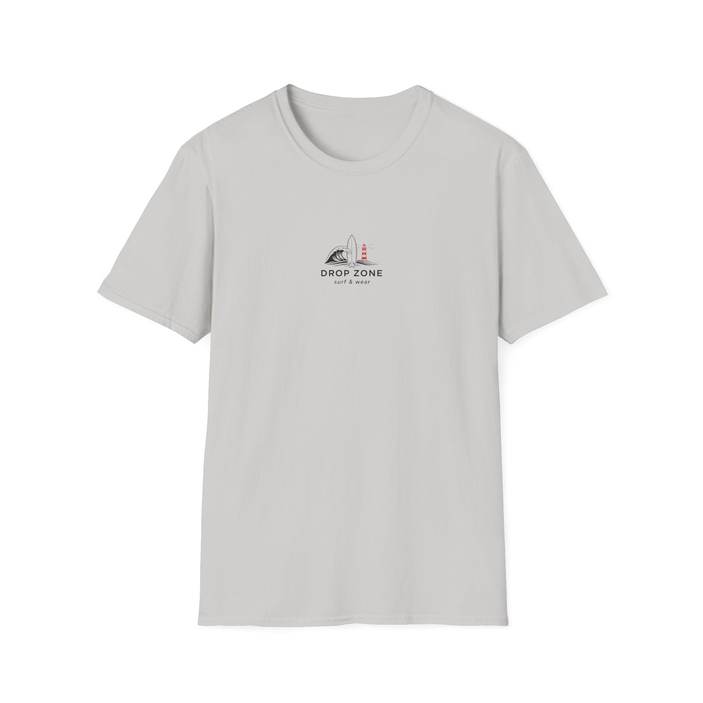 Drop Zone Picasso  Unisex Softstyle T-Shirt - Surfing, Beach Lovers, Summer Vibes, Vacation Wear, Ride the Impossible