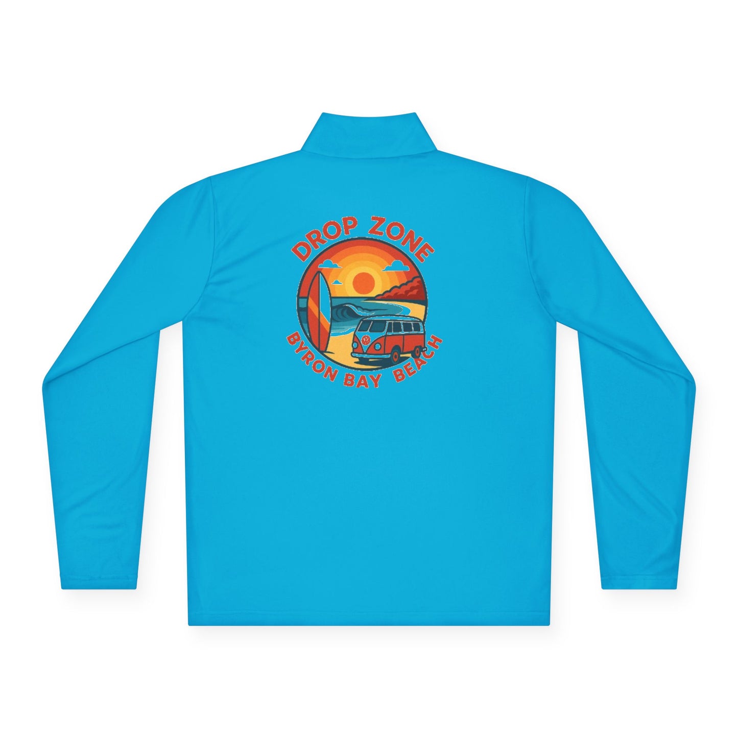 Drop Zone  Bayron Bay Beach Unisex Quarter-Zip Pullover | Casual Layering, Outdoor Adventures, Summer Relaxation, Gift for Beach Lovers, Travel Must-Have