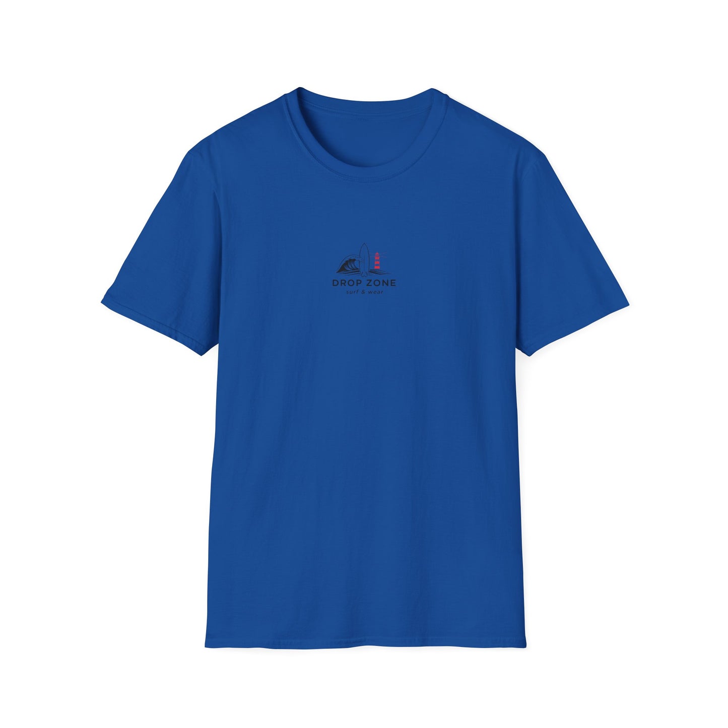 Drop Zone Picasso  Unisex Softstyle T-Shirt - Surfing, Beach Lovers, Summer Vibes, Vacation Wear, Ride the Impossible