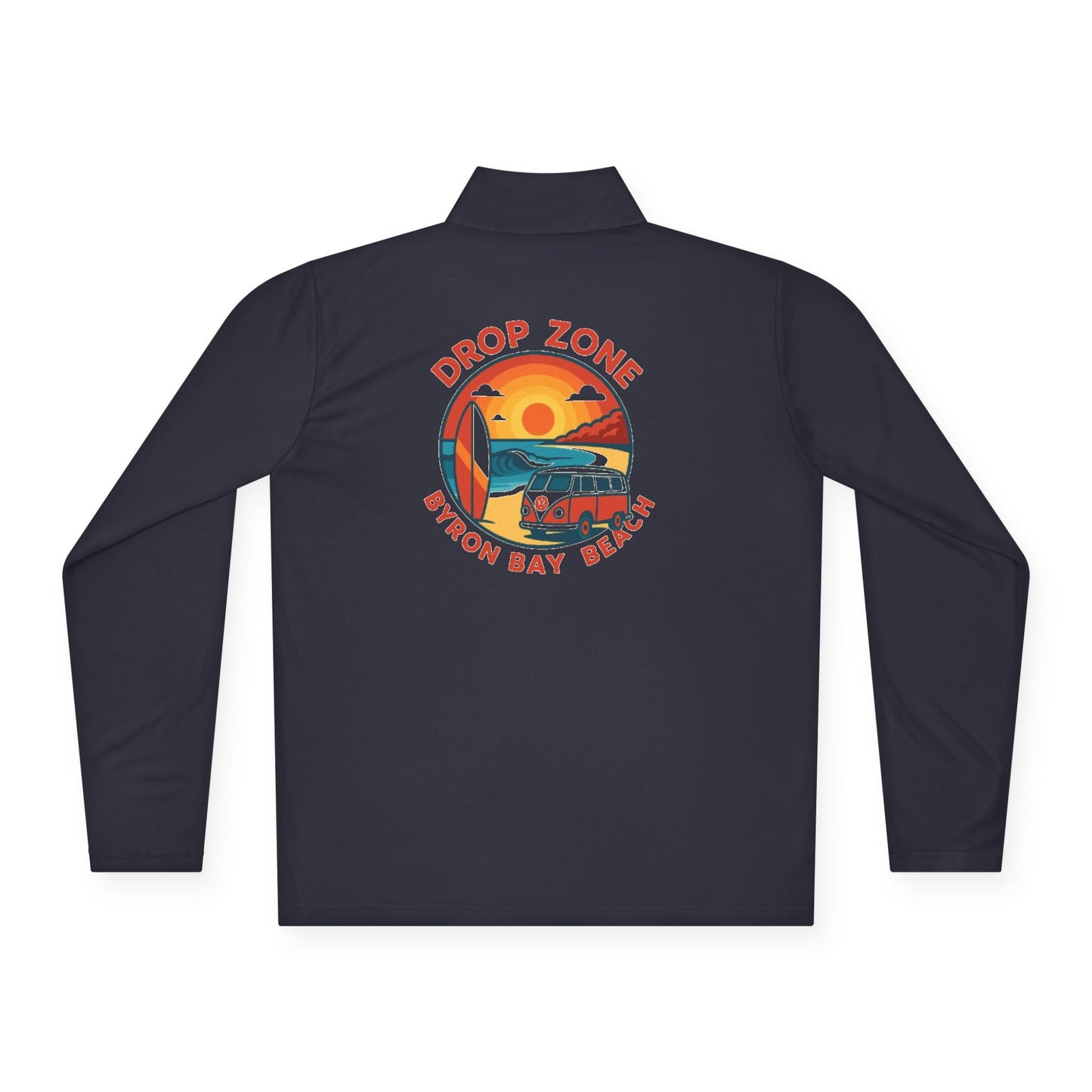Drop Zone  Bayron Bay Beach Unisex Quarter-Zip Pullover | Casual Layering, Outdoor Adventures, Summer Relaxation, Gift for Beach Lovers, Travel Must-Have