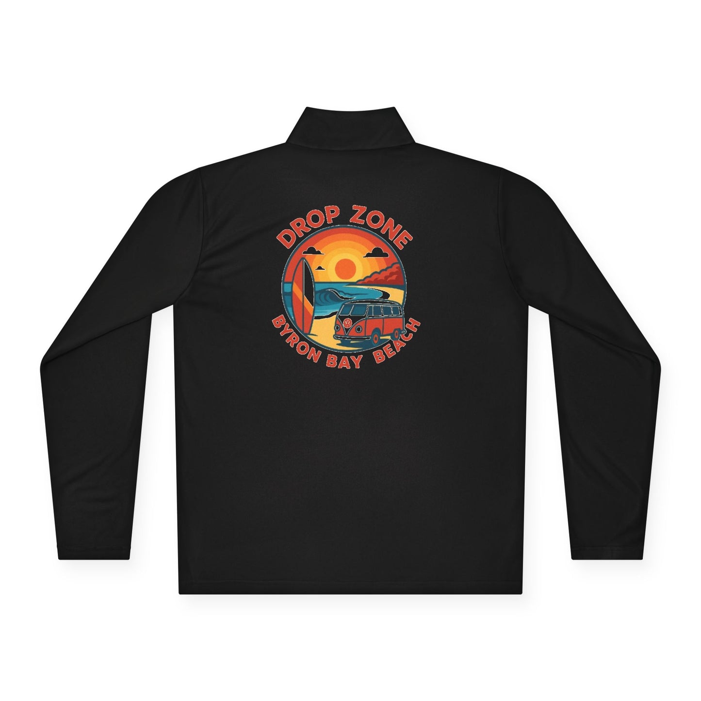 Drop Zone  Bayron Bay Beach Unisex Quarter-Zip Pullover | Casual Layering, Outdoor Adventures, Summer Relaxation, Gift for Beach Lovers, Travel Must-Have