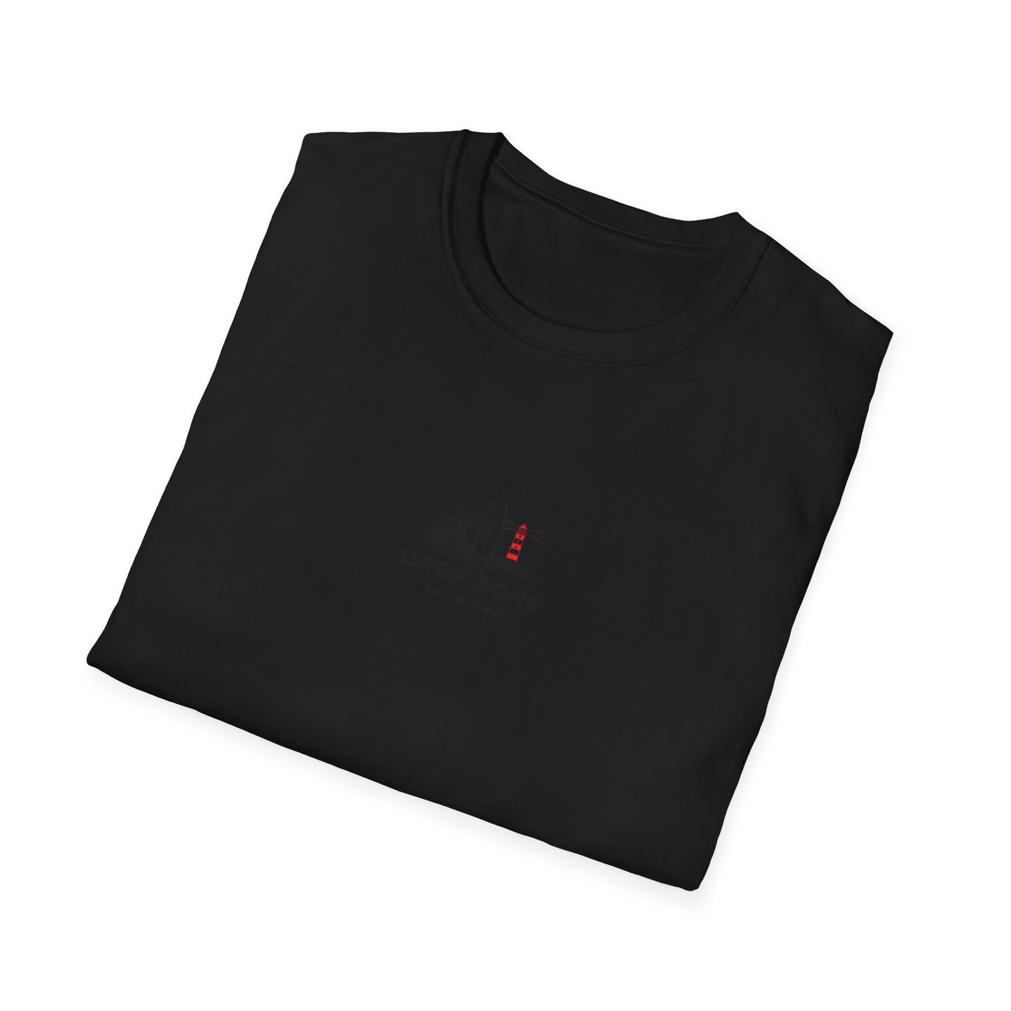 Drop Zone Picasso  Unisex Softstyle T-Shirt - Surfing, Beach Lovers, Summer Vibes, Vacation Wear, Ride the Impossible