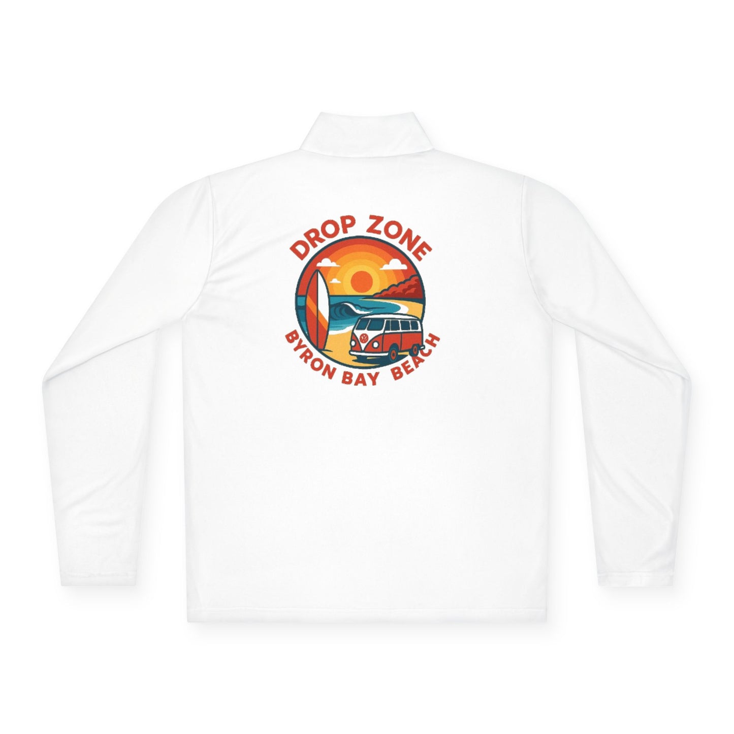 Drop Zone  Bayron Bay Beach Unisex Quarter-Zip Pullover | Casual Layering, Outdoor Adventures, Summer Relaxation, Gift for Beach Lovers, Travel Must-Have