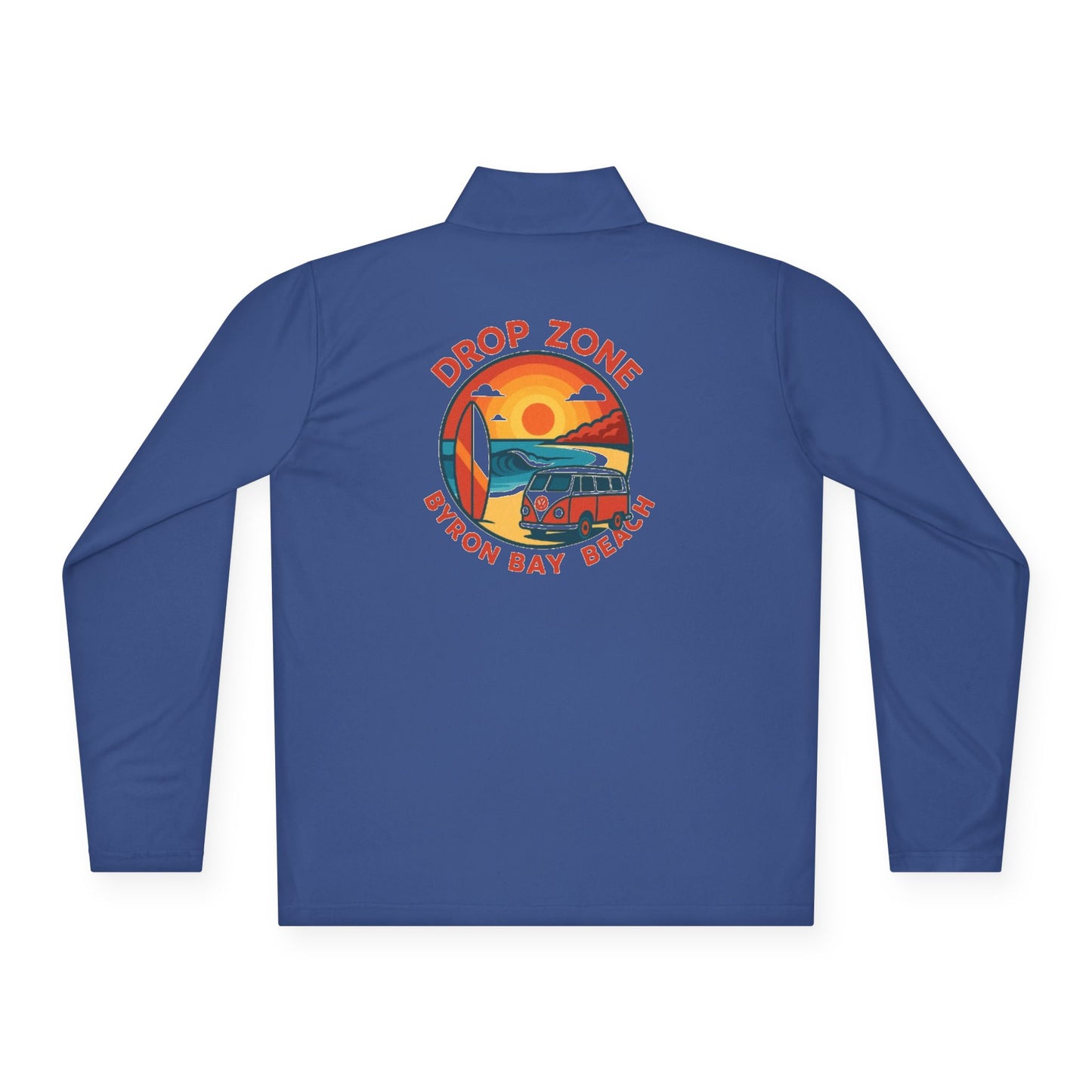 Drop Zone  Bayron Bay Beach Unisex Quarter-Zip Pullover | Casual Layering, Outdoor Adventures, Summer Relaxation, Gift for Beach Lovers, Travel Must-Have