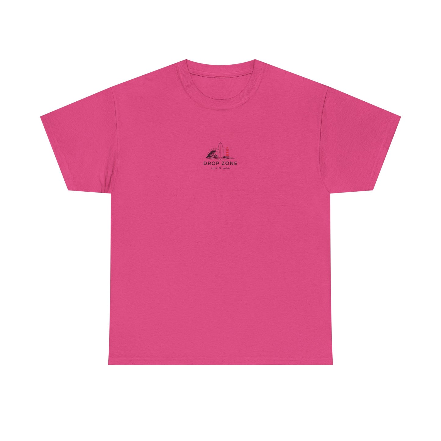 Drop Zone Sunset Beach Lighthouse Tee, Relaxed Beach Vibe T-Shirt, Perfect Summer Gift, Unisex Graphic Tee, Beach Lover Shirt