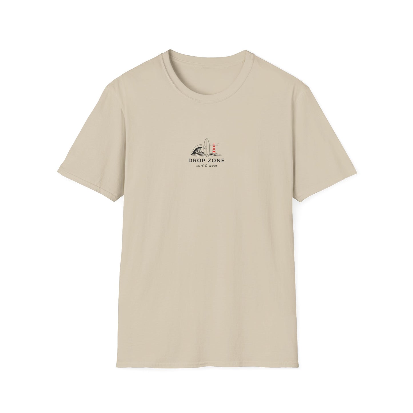 Drop Zone Picasso  Unisex Softstyle T-Shirt - Surfing, Beach Lovers, Summer Vibes, Vacation Wear, Ride the Impossible