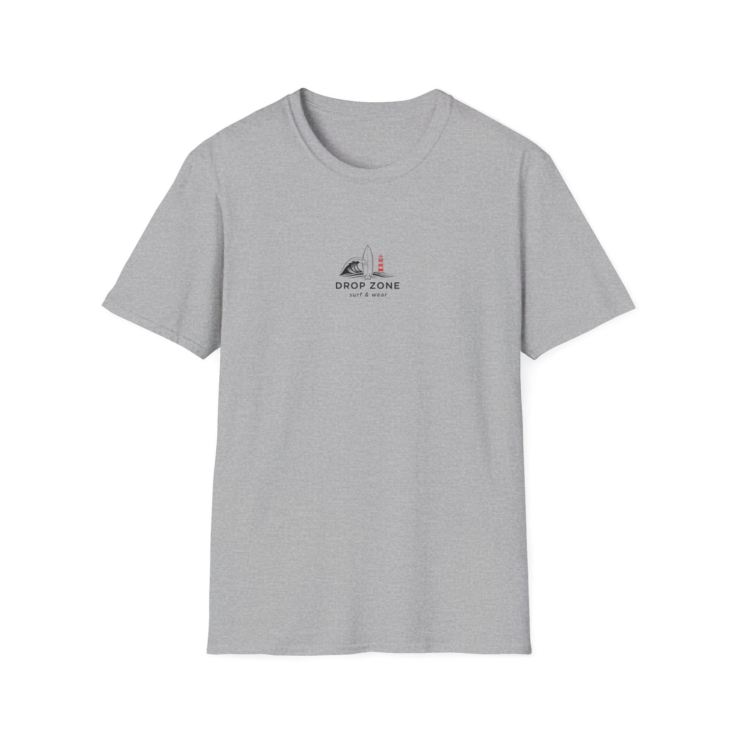 Drop Zone Picasso  Unisex Softstyle T-Shirt - Surfing, Beach Lovers, Summer Vibes, Vacation Wear, Ride the Impossible