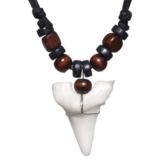 Handmade Maori Tribal Shark Tooth Necklace