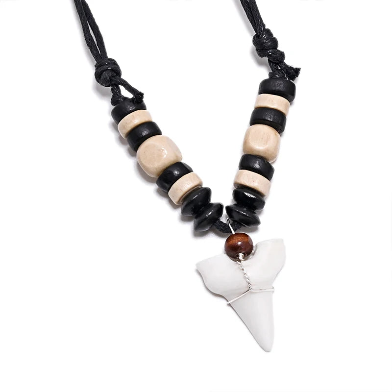 Handmade Maori Tribal Shark Tooth Necklace