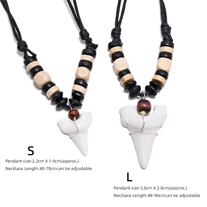 Handmade Maori Tribal Shark Tooth Necklace