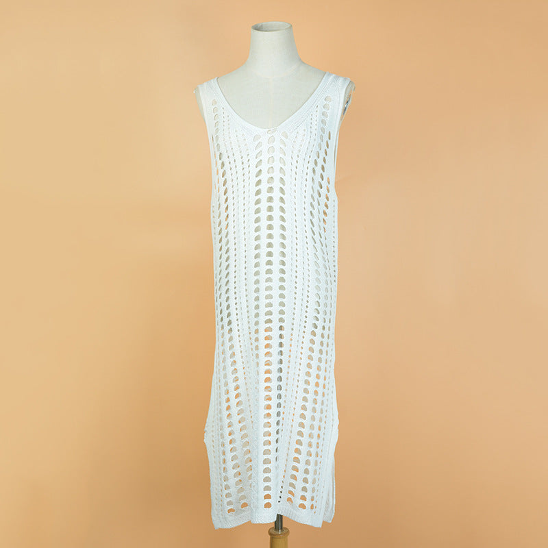 Sexy Fishnet Crochet Beach Cover-Up