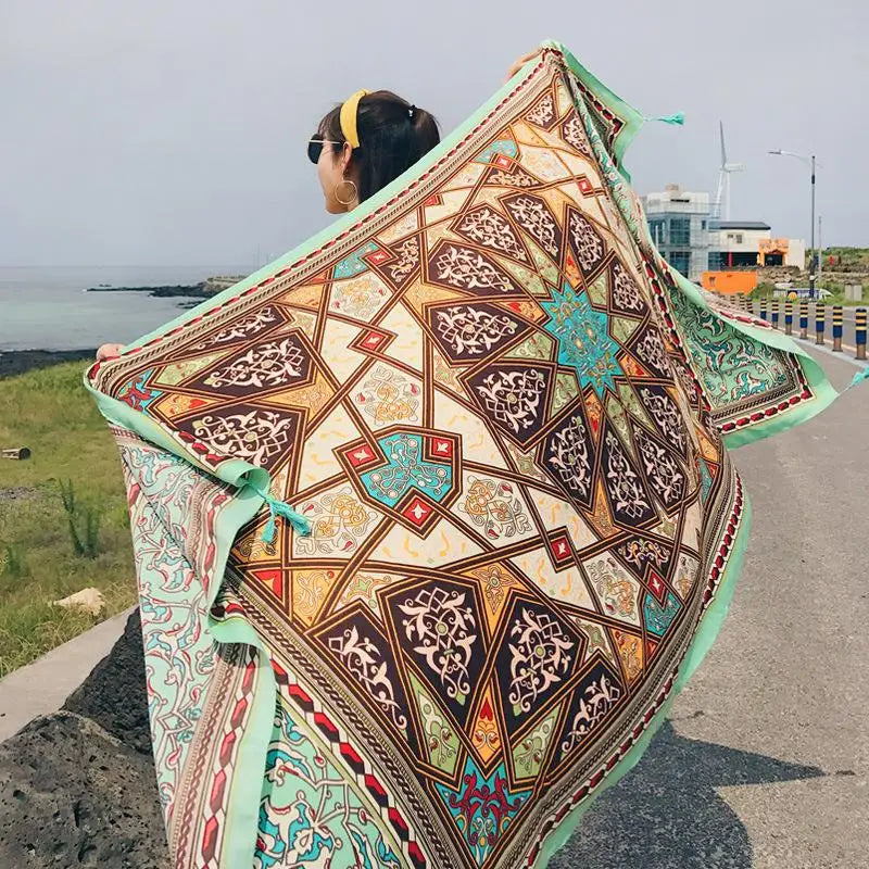 Fashion 90x180cm Twill Cotton Pareo: Your Versatile Beach Essential