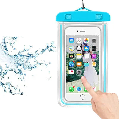 Dive In Safely: Luminous Waterproof Phone Pouch!