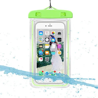 Dive In Safely: Luminous Waterproof Phone Pouch!