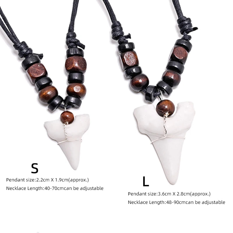 Handmade Maori Tribal Shark Tooth Necklace