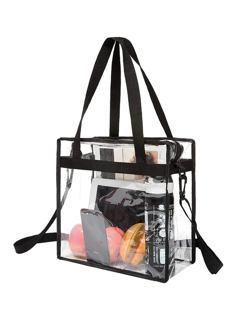 Clear PVC Tote Bag for Women: Your Go-To for Gym, Swim & Travel